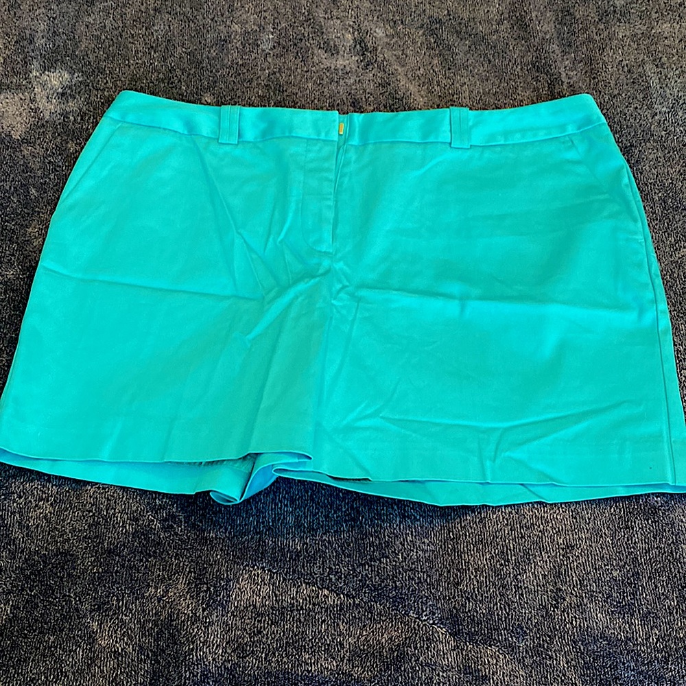 Teal dress shorts.  Only worn once! Size 14